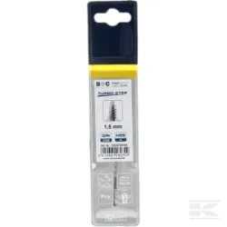 Foret 1,5 mm HSS-DIN 338-G TURBO STEP