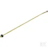 Tuyau d'arrosage courbé 60 cm, Laiton, G1/4" des deux côtés