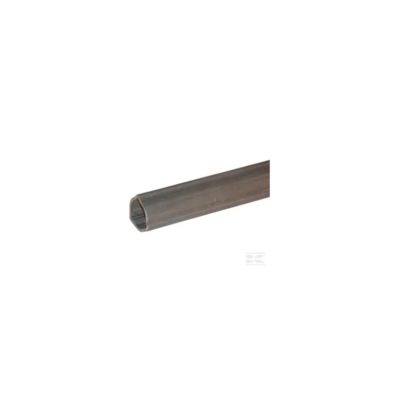 Tube profilé extérieur 4, triangulaire, diamètre 43,5 x 37,3 x 3,1 mm, longueur : 3 000 mm