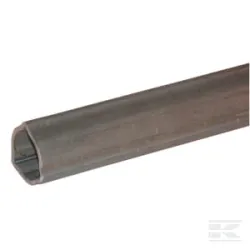 Tube profilé extérieur 4, triangulaire, diamètre 43,5 x 37,3 x 3,1 mm, longueur : 3 000 mm