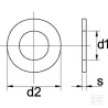 Rondelle plate M5 nylon