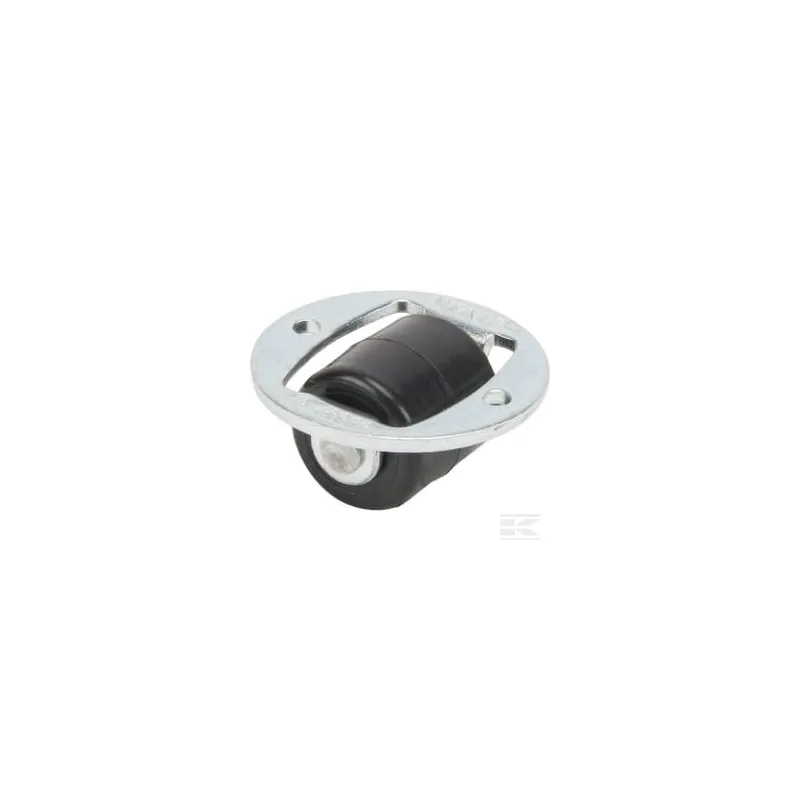 Roue fixe roulement en polyamide Ø14x14mm, Fixation de plaque: 26 Load: 15kg, Tente