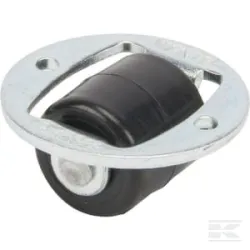 Roue fixe roulement en polyamide Ø14x14mm, Fixation de plaque: 26 Load: 15kg, Tente
