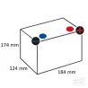 Batterie 12V 24Ah 200A avec pack d'acide Kramp