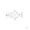 Rondelle élastique M4x9x0,5mm, Acier zingué DIN 137b Kramp