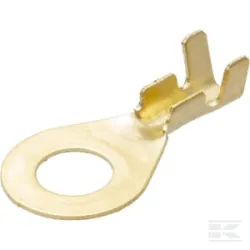 Fiche anneau, ambre, 2,5mm² 0,5mm Ø6mm
