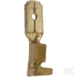 Fiche à lame mâle, ambre, 2,5 mm² 6,3 mm