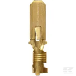 Fiche à lame mâle, ambre, 2,5 mm² 6,3 mm