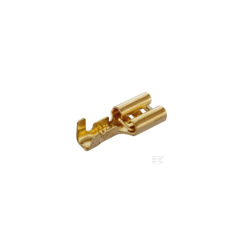 Fiche à lame femelle, orange, 2,5 mm² 6,3 mm