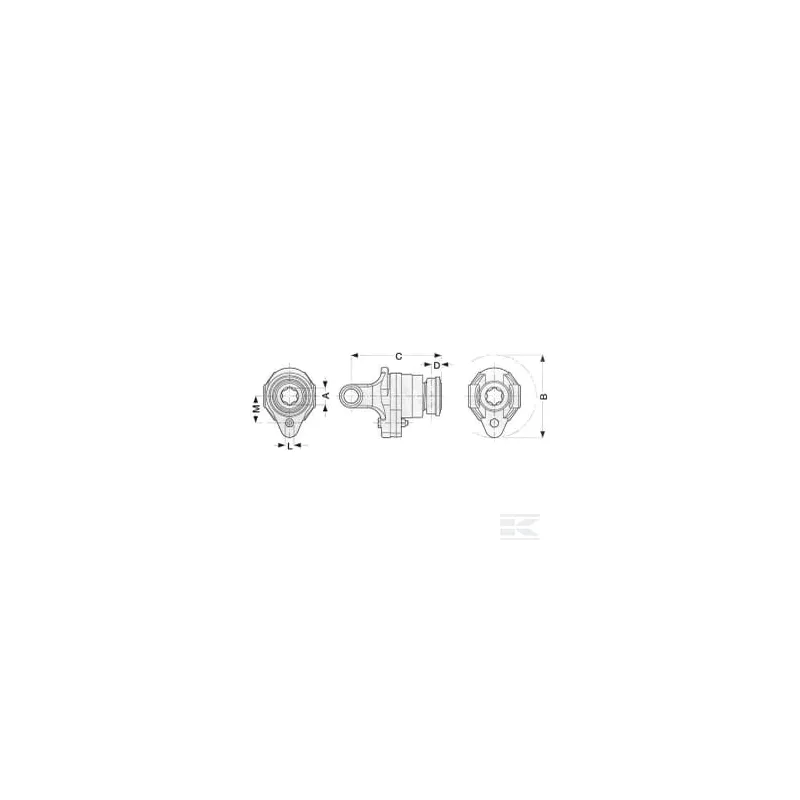 Accoupl. boulon cis. 1 3/8 Z6
