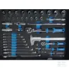 Coffret de service avec 133 outils 1/2" + 1/4"