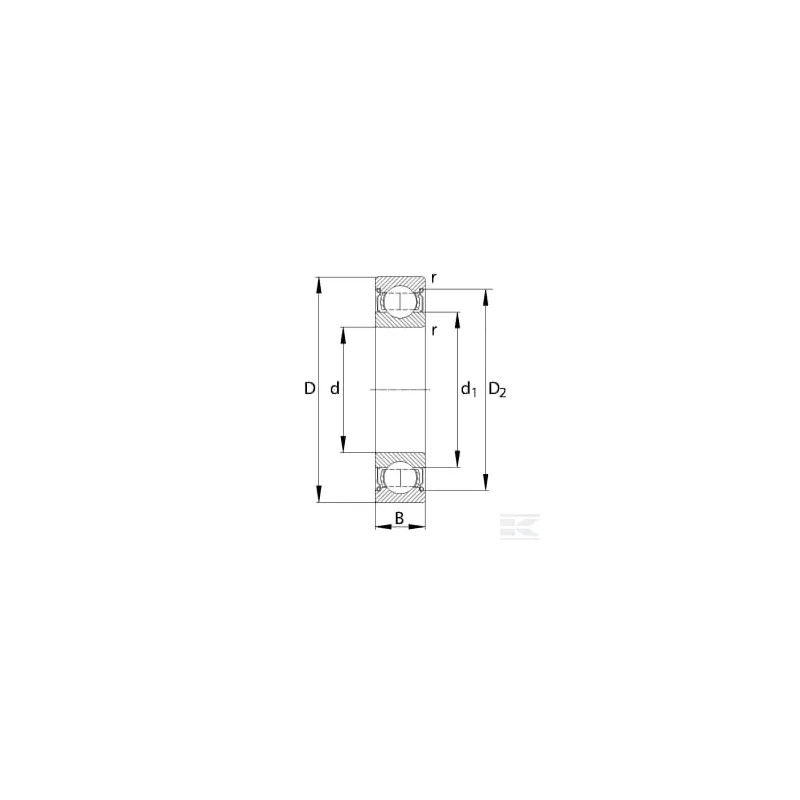 Roulement à billes à gorge profonde 180x280x31mm SKF