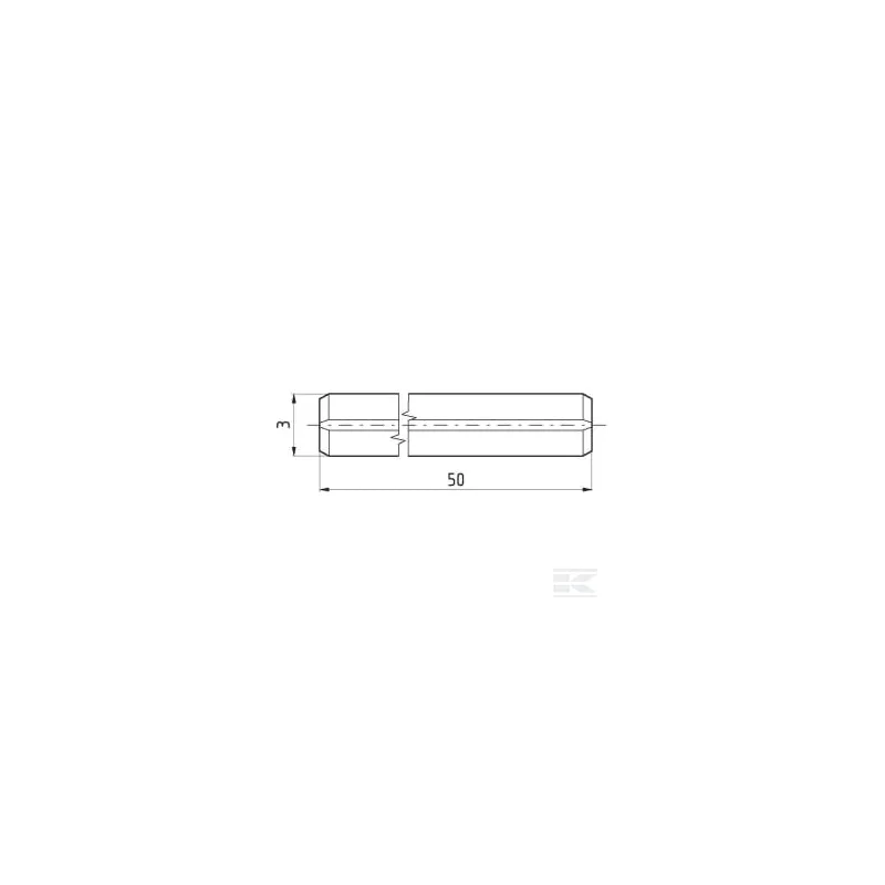 Goupille élastique 3x50 mm