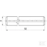 Goupille élastique 3x50 mm