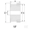 Poulie pour courroie dentée Type -T 25Z