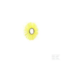 Brosse poly 350x3" / 80 jaune Ø 1,5 mm