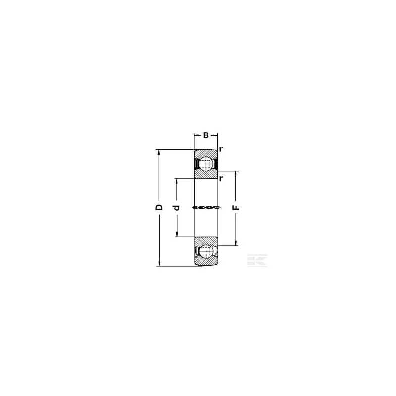 Roulement à billes à gorge profonde 30x62x16mm SKF