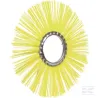 Brosse rotative poly 385 x 3" / 80 jaune Ø 3.0mm