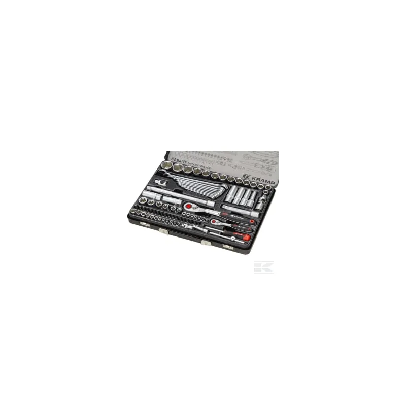 Jeu 82 douilles mixtes 1/4" + 1/2"
