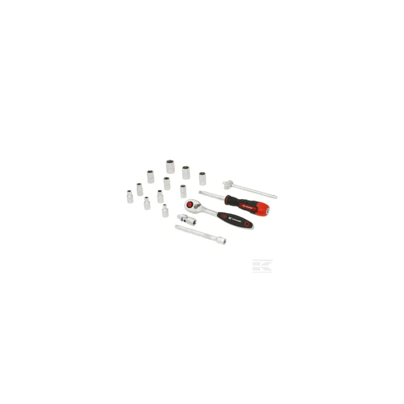 Jeu 16 douilles 1/4"