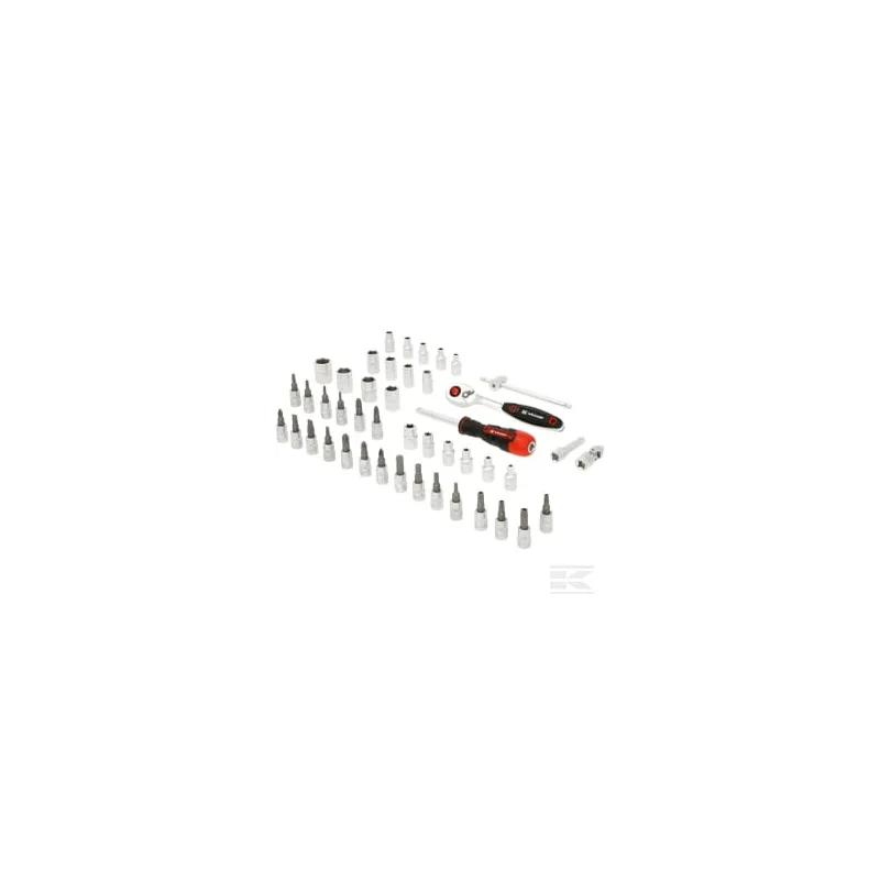 Jeu 45 douilles 1/4"