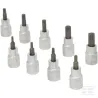 Jeu 9 douilles 1/2" Torx