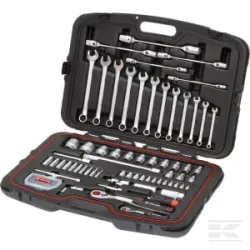 Jeu 96 douilles mixtes 1/4" + 1/2"