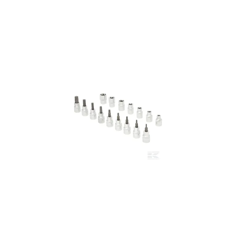 Jeu 16 douilles 1/2" Torx