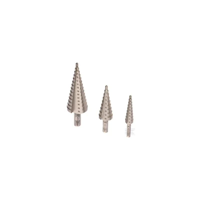Kit de forets étagés 3 pièces