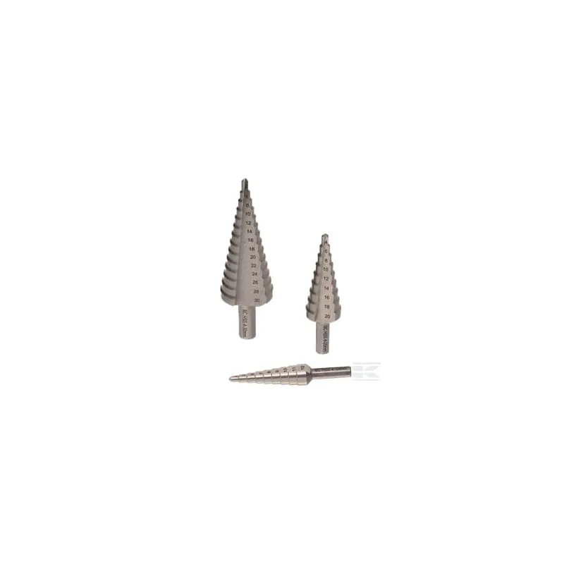 Kit de forets étagés 3 pièces