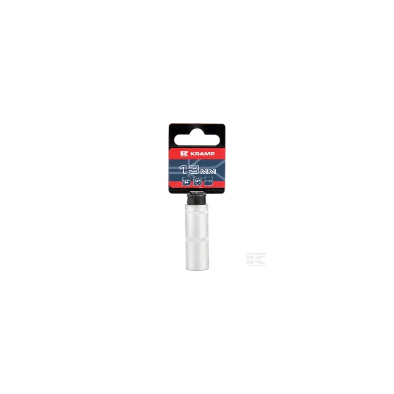 Douille longue 1/4" 6 pans 13 mm