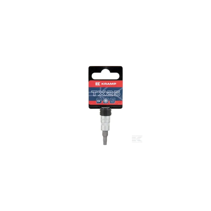 Douille de tournevis 1/4" Torx TX 25