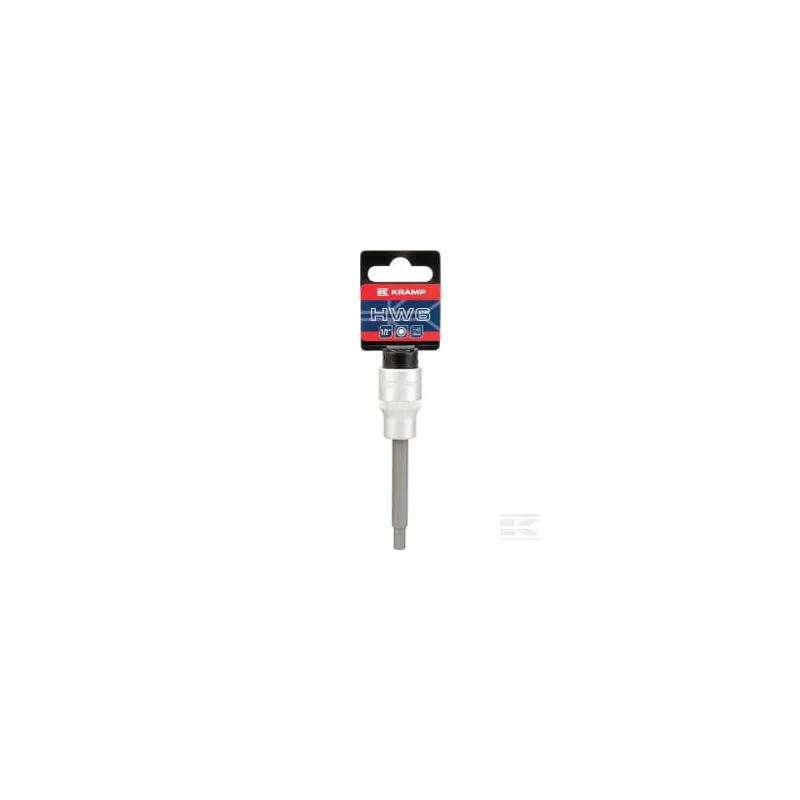 Douille de tournevis longue 1/2" Hex 6 mm