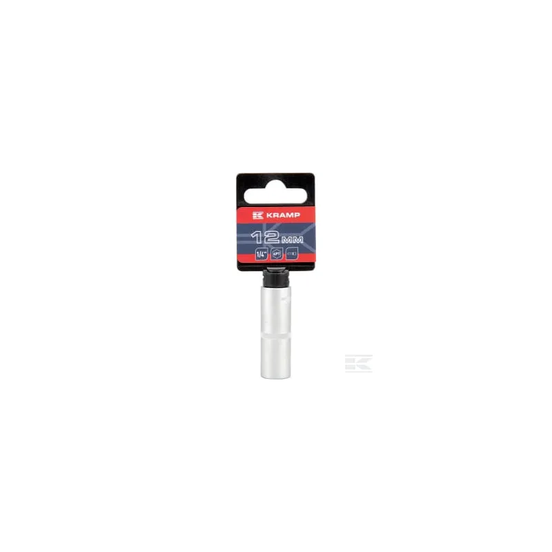 Douille longue 1/4" 6 pans 12 mm