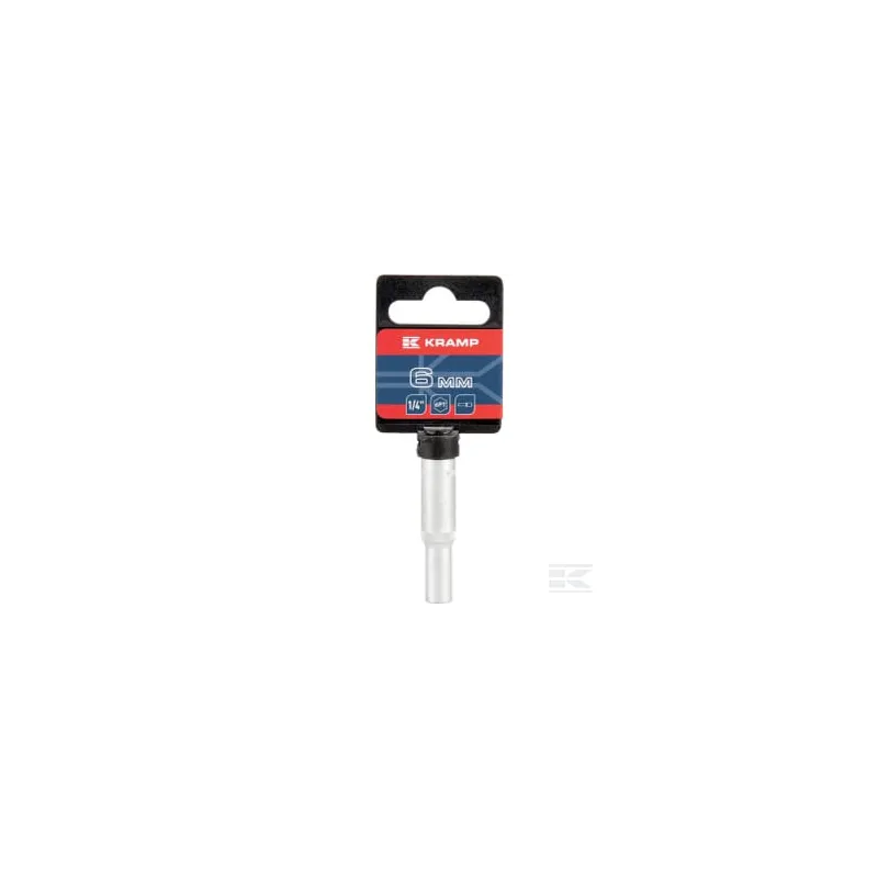 Douille longue 1/4" 6 pans 6 mm