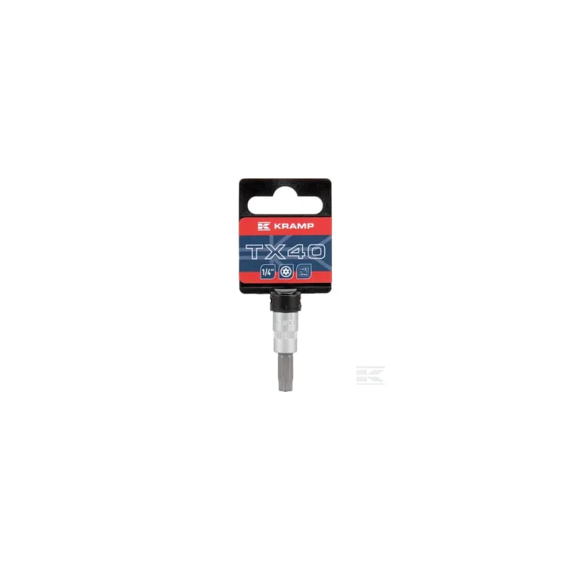 Douille de tournevis 1/4" Torx TX 40