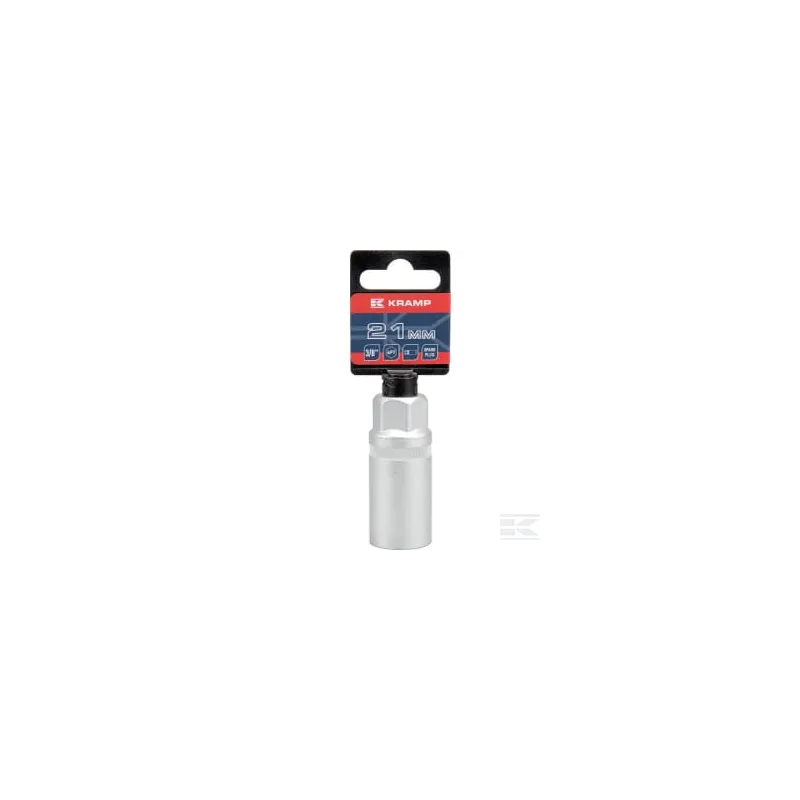 Douille clé à bougie 3/8" 21 mm