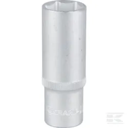 Douille longue 1/2" 6 pans 21mm
