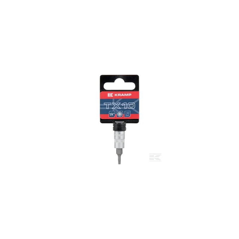 Douille de tournevis 1/4" Torx TX 10