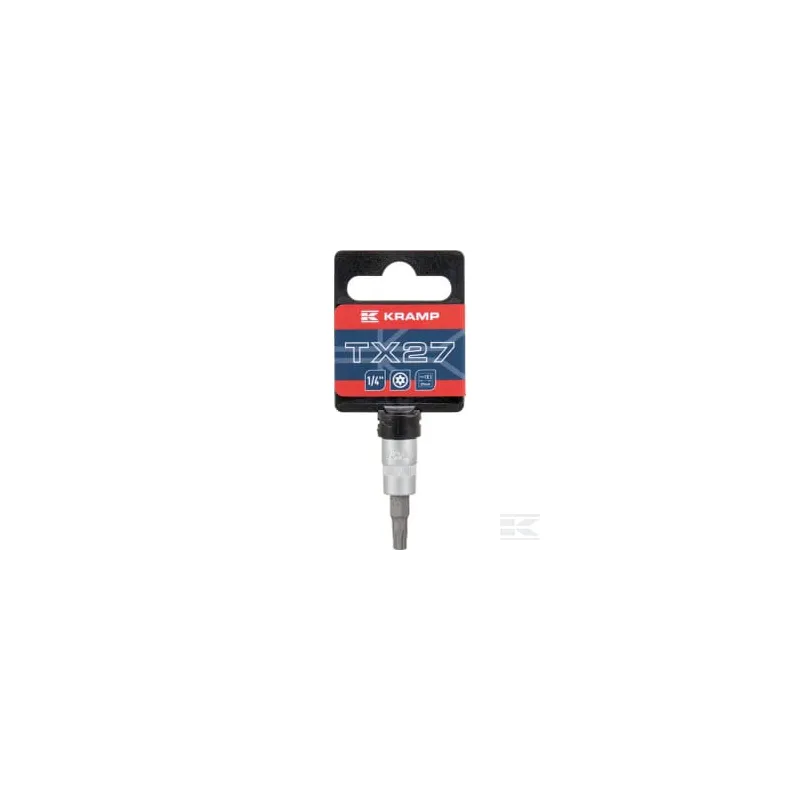Douille de tournevis 1/4" Torx TX 27
