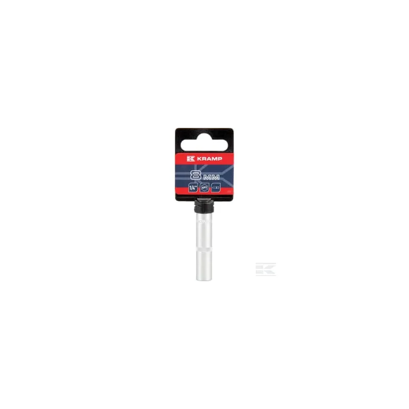 Douille longue 1/4" 6 pans 8 mm