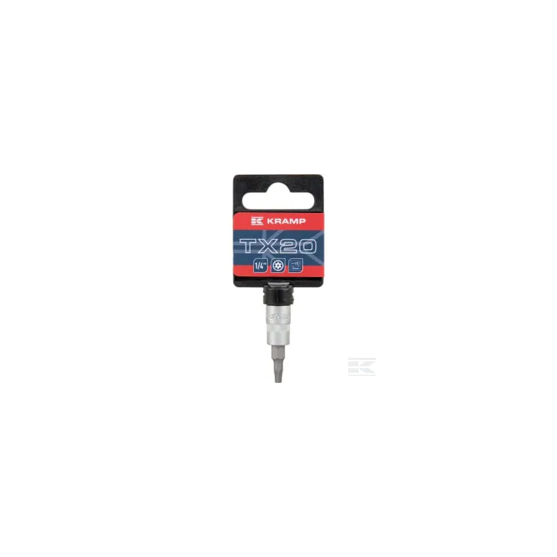 Douille de tournevis 1/4" Torx TX 20