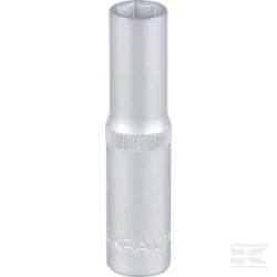 Douille longue 1/4" 6 pans 7 mm