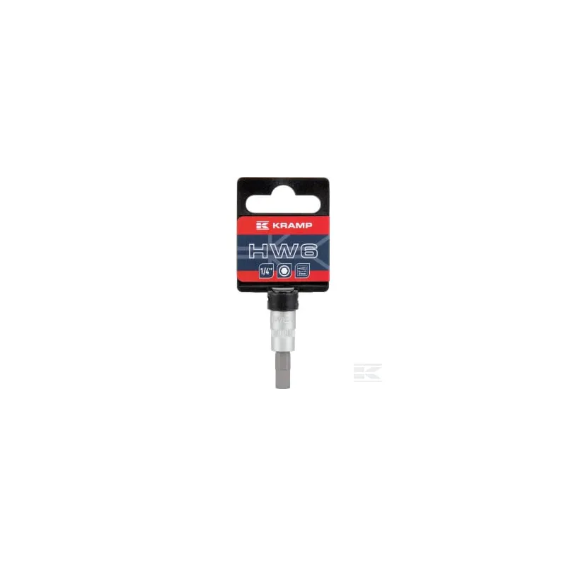 Douille de tournevis 1/4" Hex 6 mm