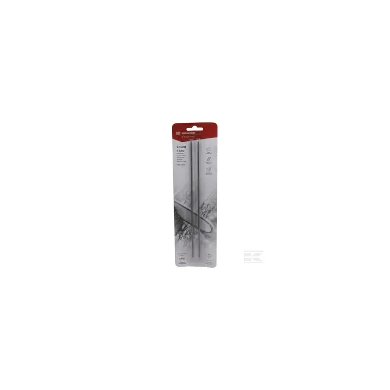 Lime pour chaîne de tronçonneuse 1/8" 3,2mm, ronde, sur carte blister, (2x)