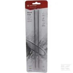 Lime pour chaîne de tronçonneuse 1/8" 3,2mm, ronde, sur carte blister, (2x)