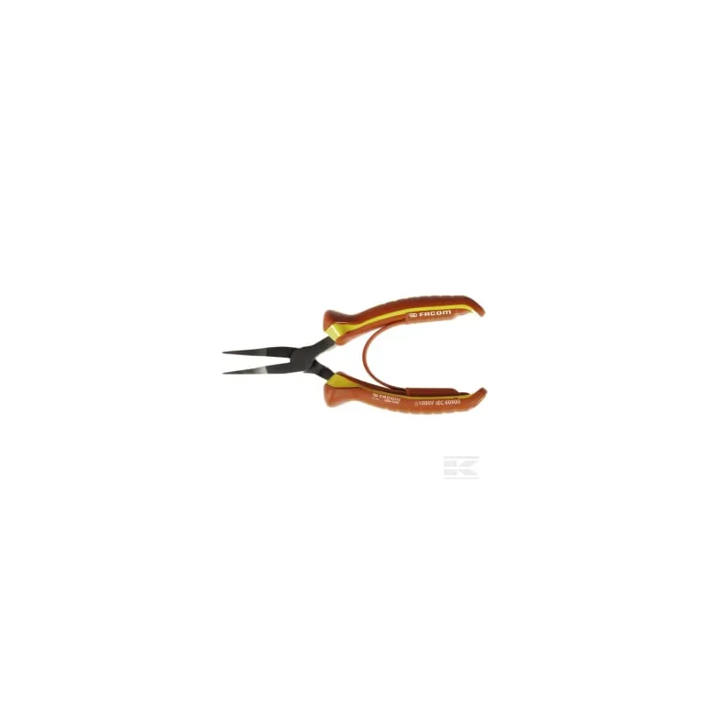 Pince à bec plat VDE 160 mm