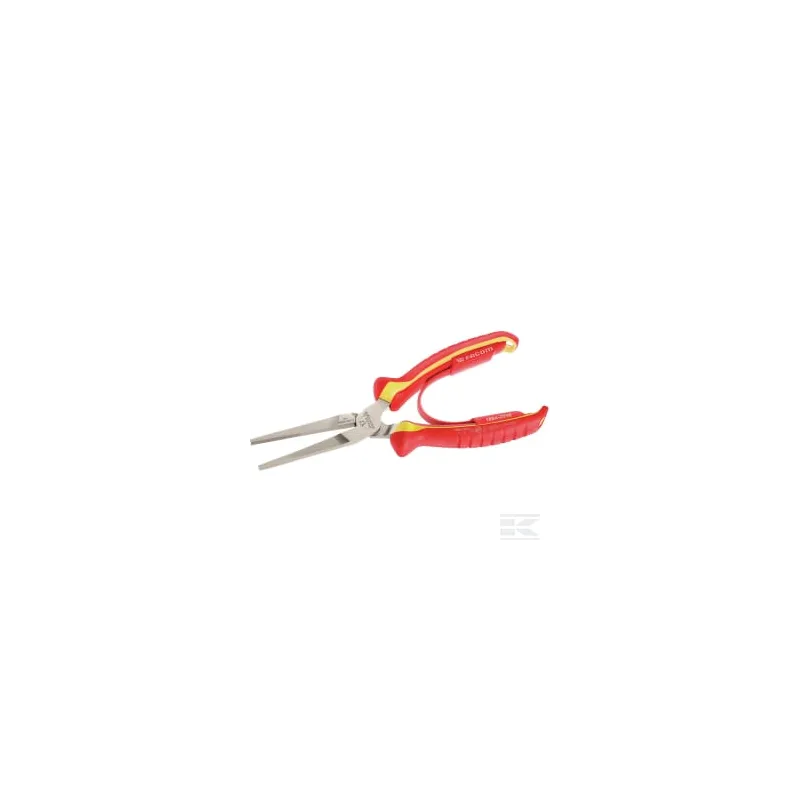 Pince à bec plat VDE 200 mm