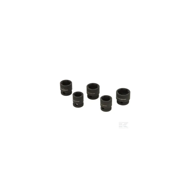 Clé à chocs pneumatique et jeu de 5 douilles , 1/2", 680 Nm, type Super Mini