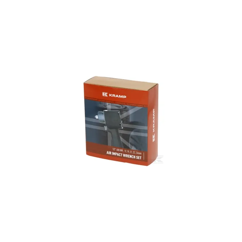 Clé à chocs pneumatique et jeu de 5 douilles , 1/2", 680 Nm, type Super Mini